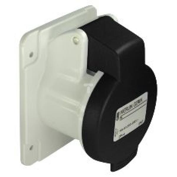 Gniazdo 16A 4P 480-500V IP44 czarne PKF16G444