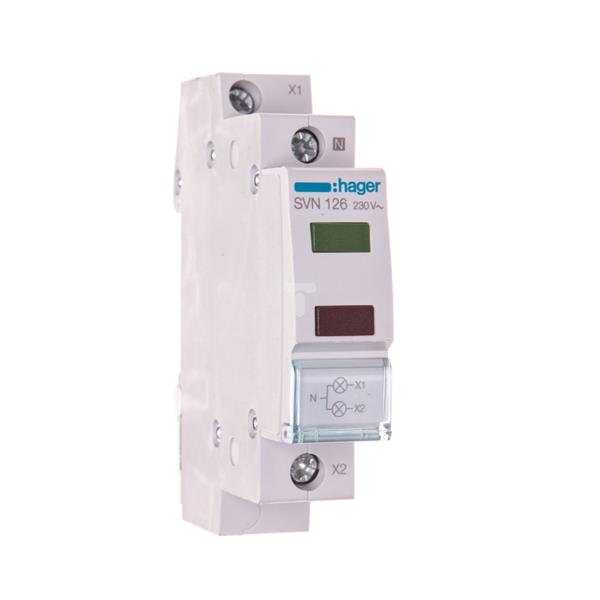 Lampka modułowa zielona/czerwona 230V AC SVN126