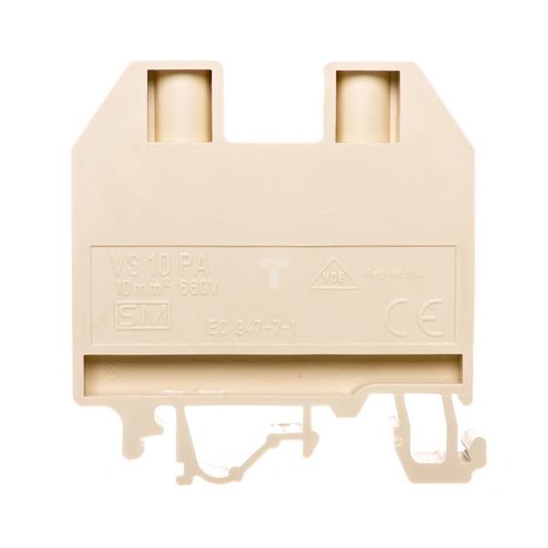 Zlaczka szynowa gwintowa 10mm2 bezowa VS 10 PA  03901101