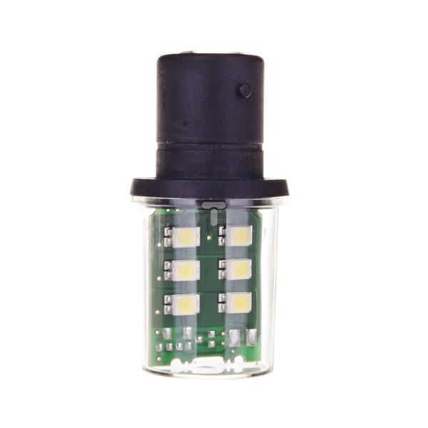 Dioda LED BA15d 24V biały DL1BDB1