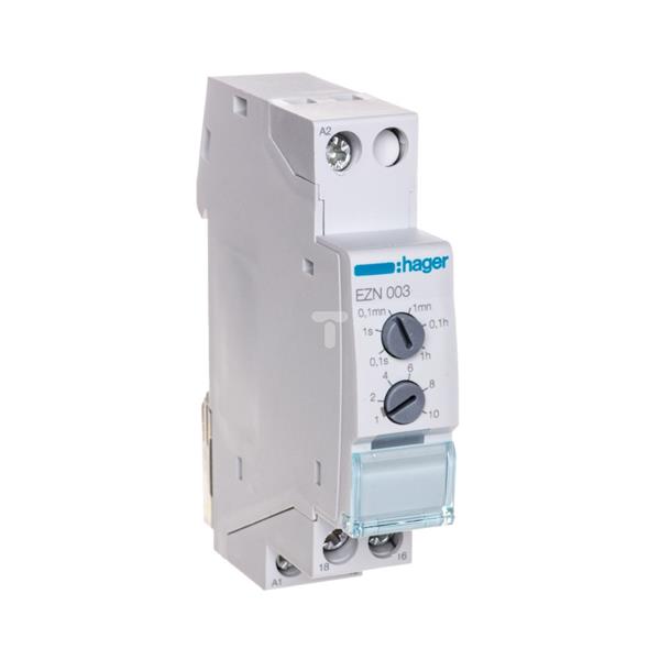 Przekaźnik czasowy załączenie na czas T 12-230V AC/12-48V DC 1P 8A EZN003
