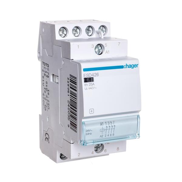 Stycznik modułowy 25A 0Z 4R 24V AC/DC ESD426