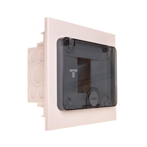 Rozdzielnica modułowa 1x4 podtynkowa IP40 (drzwi transparentne) Golf VF104TD