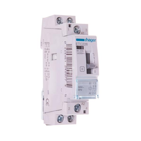 Stycznik taryfowy ze sterowaniem ręcznym 25A 0Z 2R 230V AC ETC226