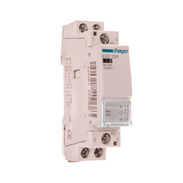 Stycznik modułowy 25A 0Z 2R 24V AC ESD226
