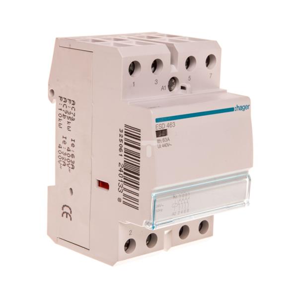 Stycznik modułowy 63A 4Z 0R 24V AC ESD463