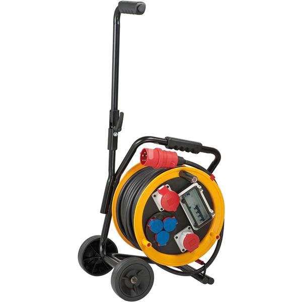 Przedłużacz bębnowy Brobusta CEE 2FI IP44 30m CEE 400V/32A, 400V/16A 3x230V H07RN-F5G4 1319214