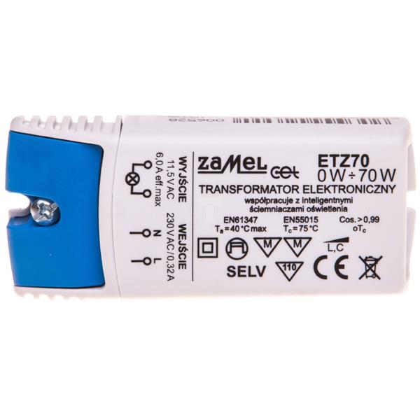 Transformator elektroniczny 230/11,5V 0-70W ETZ70 LDX10000043