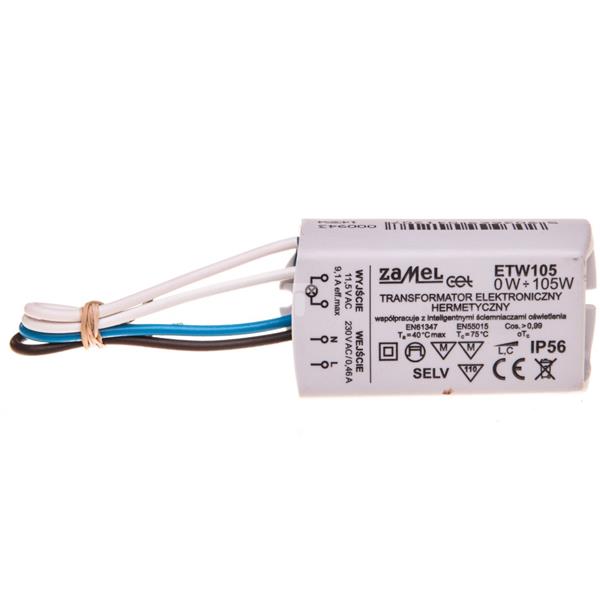 Transformator elektroniczny zalewany 230/11,5V 0-105W ETW105 LDX10000032