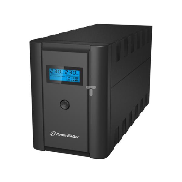 UPS POWER WALKER LINE-INTERACTIVE 2200VA 2x230V PL + 2xIEC OUT, RJ11/RJ45 IN/OUT, USB, LCD VI 2200 LCD