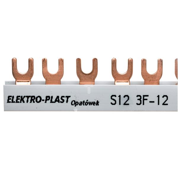 Szyna łączeniowa 3P 63A 12mm2 widełkowa (12mod.) 3F S12 3F-10 45.322