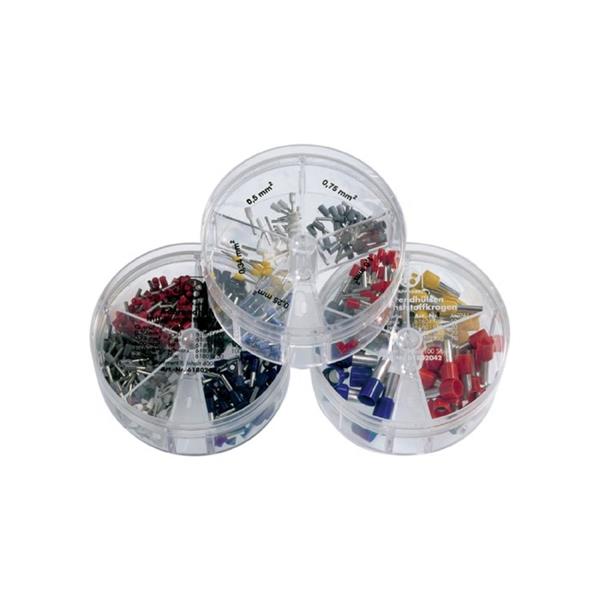 Zestaw końcówek tulejkowych izolowanych 0,25-1mm2 DIN BOX I 61802040