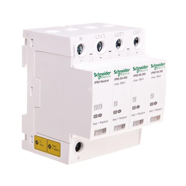 Ogranicznik przepięć C 3P+N 65kA ze stykiem pomocniczym iPRD-65r-65kA-350V-3PN A9L65601