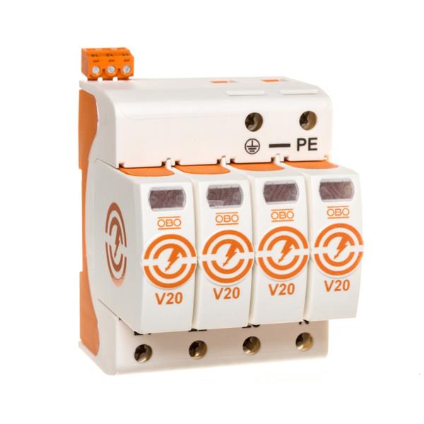 Ogranicznik przepięć C 4P 20kA 280V V20-4+FS-280 5095284