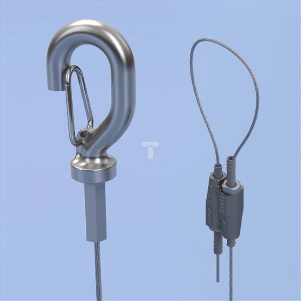 Zawiesie linkowe z hakiem 1,5mm 5m SLK15L5 196511
