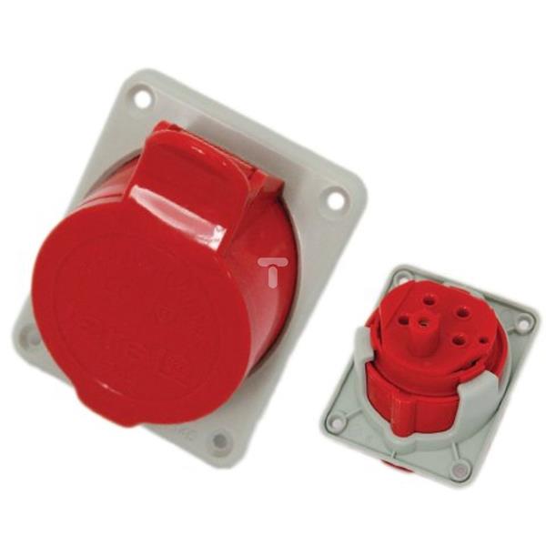 Gniazdo izolacyjne tablicowe skośne 32A 400V 5P IP44 /zaciski gwintowe/ 147