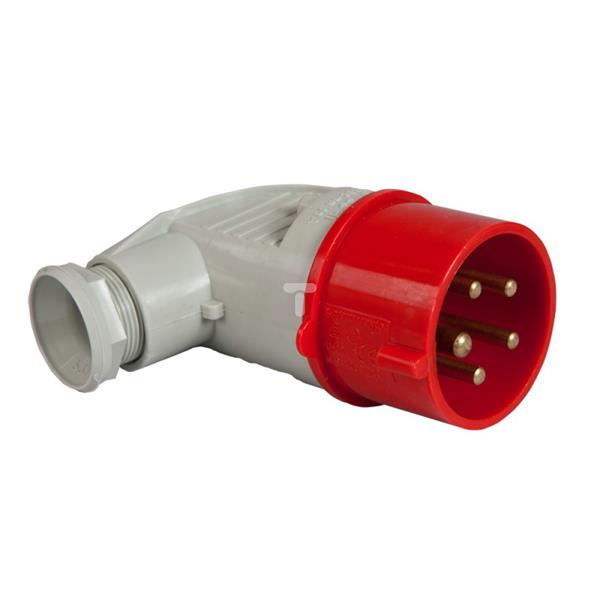 Wtyczka izolacyjna kątowa 32A 400V 5P IP44 3642-724
