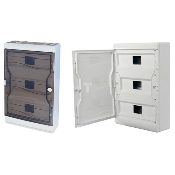 Rozdzielnica modułowa 2x13 + 1x11 n/t zaciski PE i N 4x26+52x10mm2 IP55 przeźroczysta 6671-237