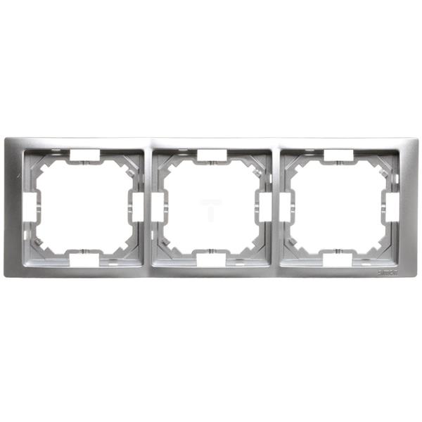 Simon Basic Neos Ramka potrójna srebrny matowy BMRC3/43 WMYZ-04320N-4013