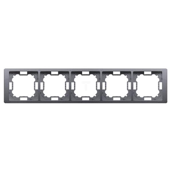 Simon Basic Neos Ramka pięciokrotna srebrny matowy BMRC5/43 WMYZ-04520N-4013