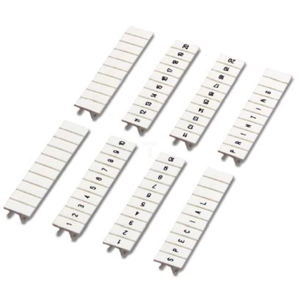 Oznacznik do złączek szynowych 5mm /31-40/ biały ZB5 LGS:31-40 1050017:0031 /10szt./