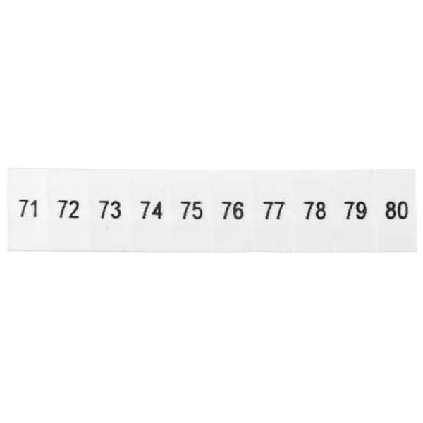 Oznaczniki 5mm /71-80/ biały ZB5 LGS 71-80 /10szt./