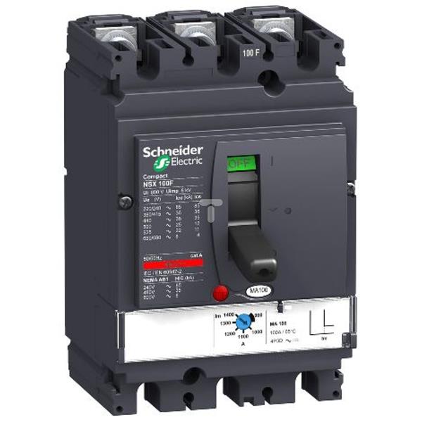 Wyłącznik mocy 100A 3P 70kA Compact NSX100H MA100 LV429760
