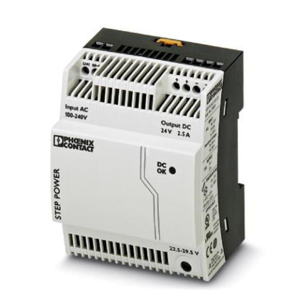 Zasilacz impulsowy 100-240V AC/24V DC 60W 2,5A (modułowy) STEP-PS/ 1AC/24DC/2.5 2868651