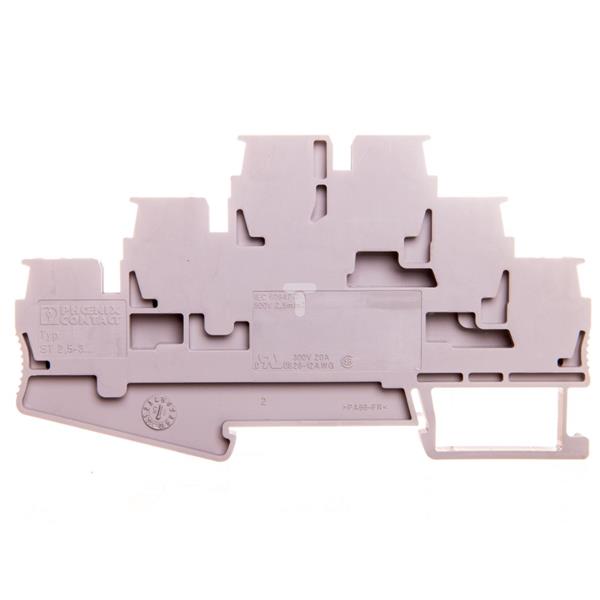 Złączka szynowa 3-piętrowa 0,08-4mm2 szara ST 2,5-3L 3036042