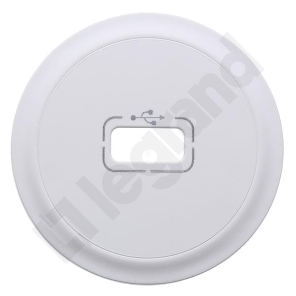 CELIANE Plakietka gniazda USB biała 068253