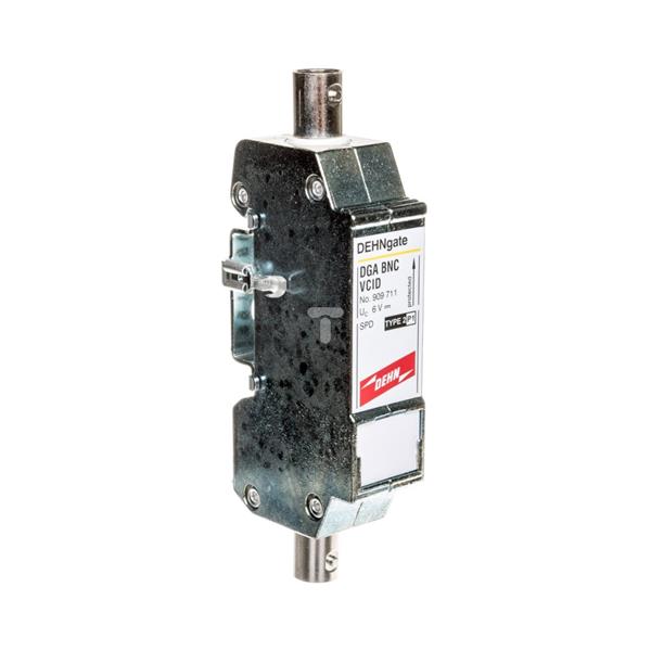 Ogranicznik przepięć DEHNgate BNC VC adapter do ochrony kamer gniazdo BNC/gniazdo BNC na szynę TH 35mm 909711