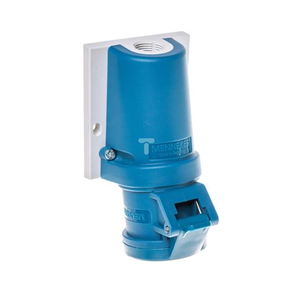 Gniazdo stałe 3P 16A 230V niebieskie IP44 1341 MEN1341