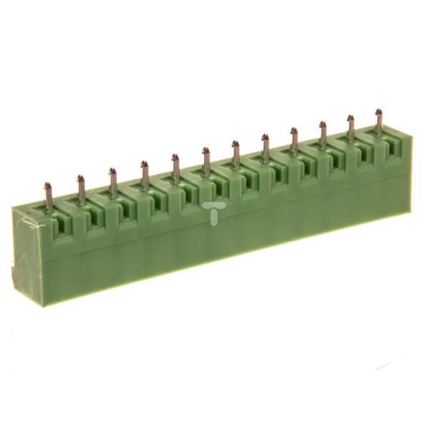 Gniazdo pinowe 12P 320V 12A zielone MSTBVA 2,5/12-G 1755600