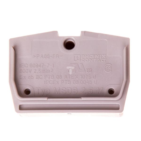 Złączka przelotowa 2,5mm2 szara MSDB 2,5-M 3244258