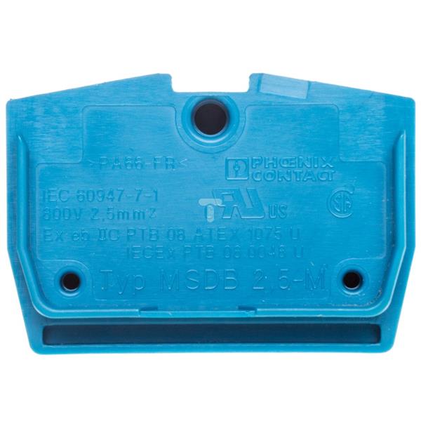 Złączka przelotowa 2,5mm2 niebieska MSDB 2,5-M BU 3244261