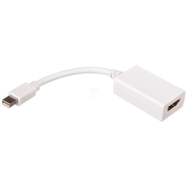 Kabel adapter miniDisplayPort 1.1a Typ miniDP/HDMI A, M/Ż biały 0,15m