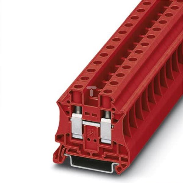 Złączka szynowa przepustowe 2-przewodowa 10mm2 czerwona Ex UT 10 RD 3046304