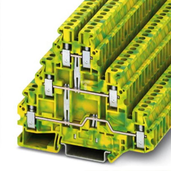 Złączka szynowa ochronna 3-piętrowa 2,5mm2 zielono-żółta UT 2,5-3PE 3214275