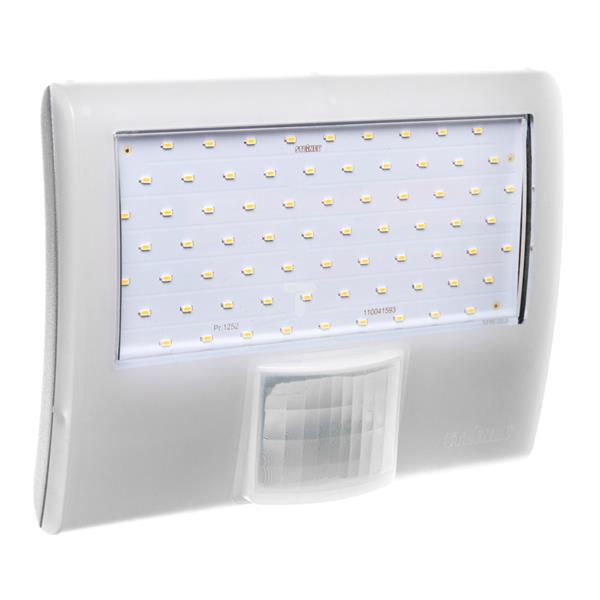 Projektor LED z czujnikiem ruchu i zmierzchu 8 metrów 10,5W 160 stopni 230-240V 50Hz IP44 biała XLED HOME CURVED B 012083