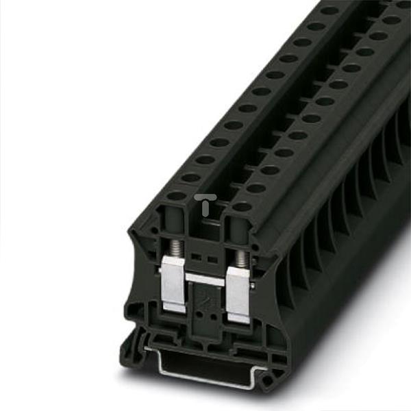 Złączka szynowa przepustowa 2-przewodowa 10mm2 czarna Ex UT 10 BK 3046320