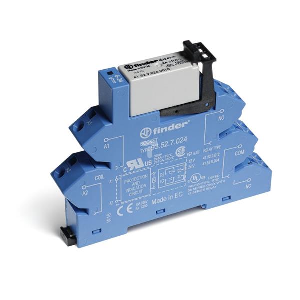 Przekaźnikowy moduł sprzęgający 14mm, 2P 8A 220-240V AC/DC, styki AgNi, zaciski sprężynowe, szyna DIN 35mm 38.62.0.240.0060