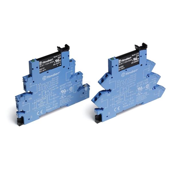 Przekaźnikowy moduł sprzęgający 6,2mm, SSR wyj. 2A /24V DC zasil. 110-125V AC/DC, zaciski śrubowe 38.81.0.125.9024