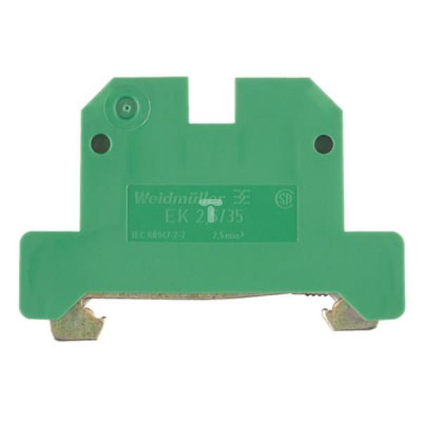 Złączka szynowa ochronna 2-przewodowa 2,5mm2 zielono-żółta EK 2.5/35 0661060000