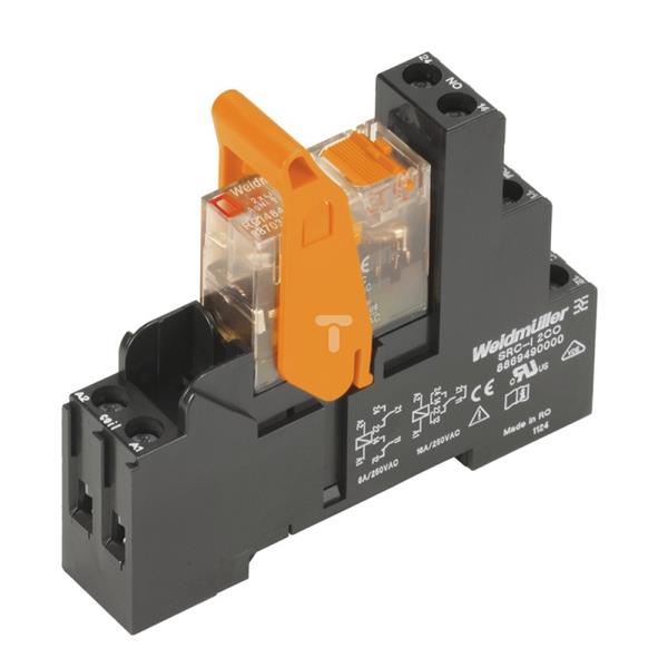 Przekaźnik przemysłowy 1P 16A 24V DC RCIKIT 24VDC 1CO LD/PB 8881580000
