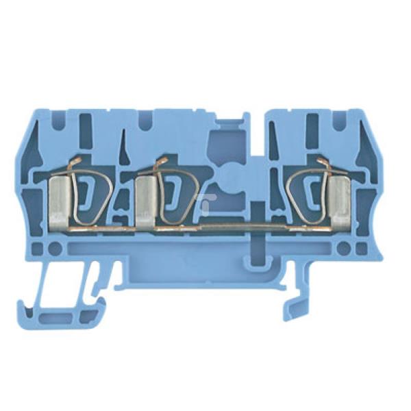 Złączka szynowa 3-przewodowa 2,5mm2 niebieska Ex ZDU 2.5/3AN BL 1608550000