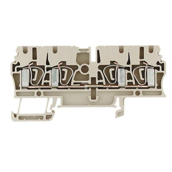 Złączka szynowa 4-przewodowa 2,5mm2 beżowa Ex ZDU 2.5/4AN 1608570000