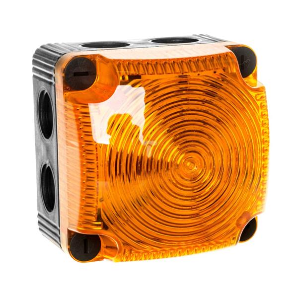 Sygnalizator ostrzegawczy żółty 24V DC LED stały IP65 853.300.55