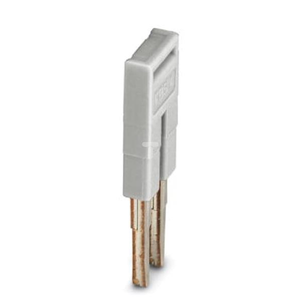 Mostek wtykany 2-biegunowy 4mm szary FBS  2-4 GY 3030118