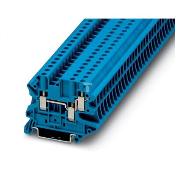 Złączka szynowa 4-przewodowa 4mm2 niebieska Ex UT 4-TWIN BU 3044500