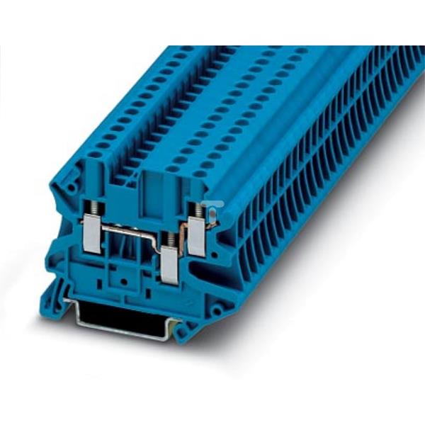 Złączka szynowa 3-przewodowa 2,5mm2 niebieska Ex UT 2,5-TWIN BU 3044526